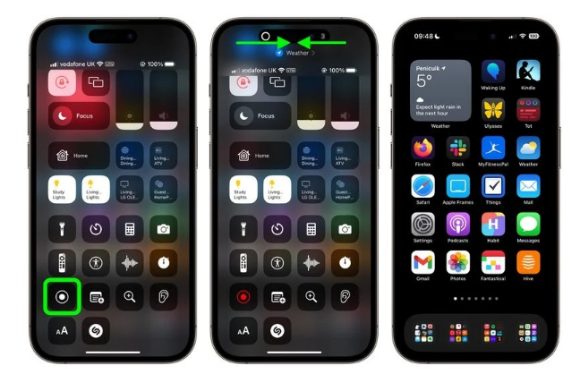黄岛苹果手机维修分享iPhone14录屏如何隐藏灵动岛和红色指示器 