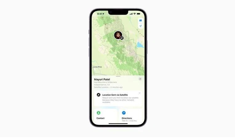 黄岛苹果14维修分享iPhone14系列中 FindMy功能通过卫星分享位置方法教程 